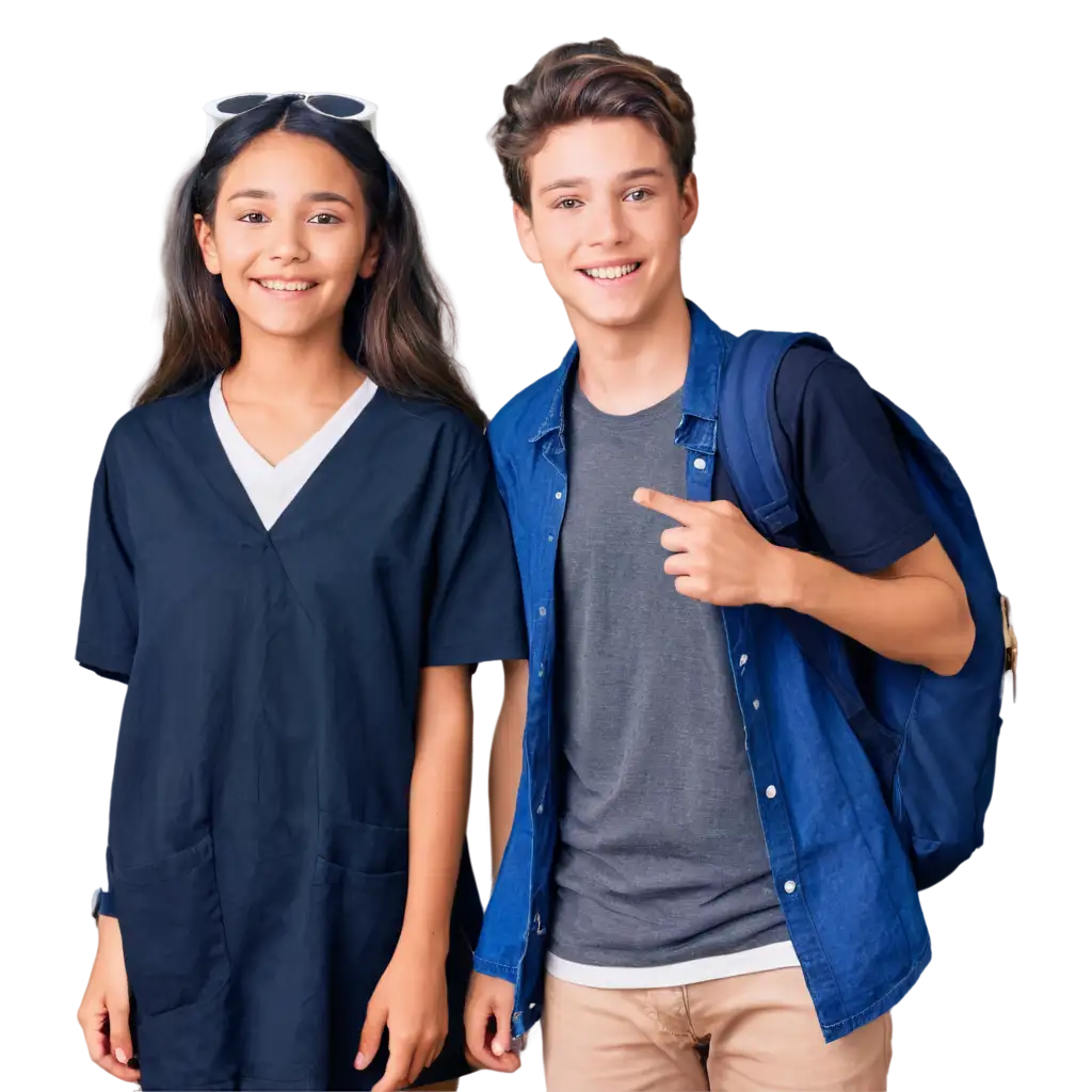 Happy-University-Students-PNG-Image-American-Boy-and-Girl-Half-Body-Smiling