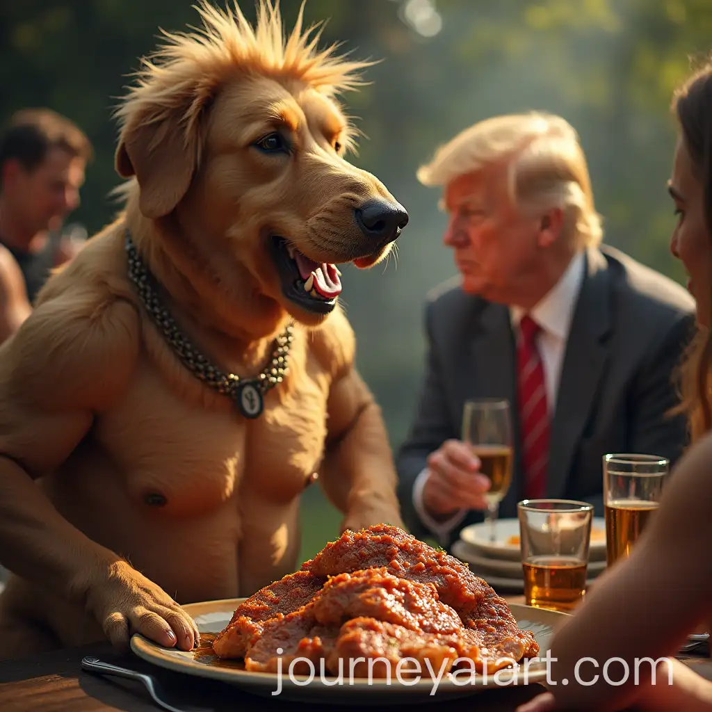 Dricus-di-Plessis-Having-a-Braai-with-Donald-Trump-in-Fear