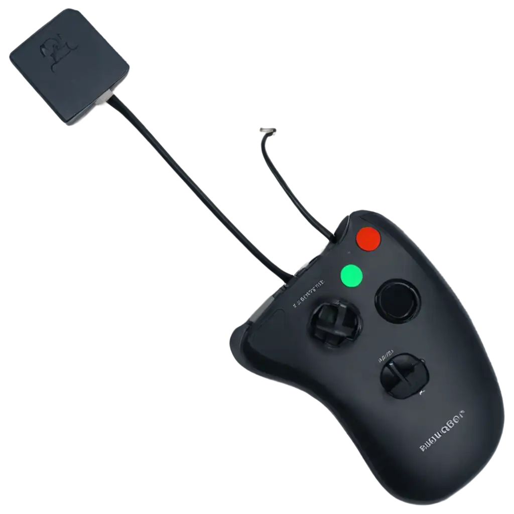 Game-Controller-with-Wire-PNG-HighQuality-Transparent-Image-for-Gaming-Designs