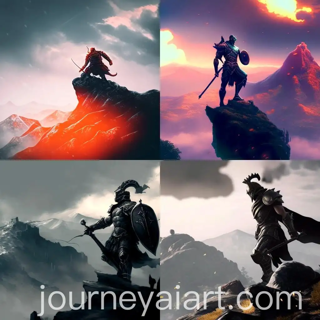 Spartan-Warrior-Standing-Proud-on-Mountain-Peak