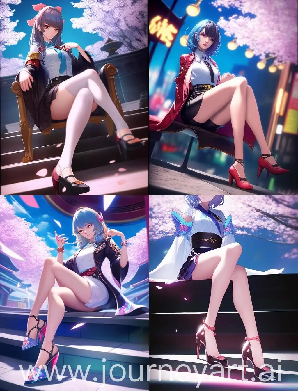 Anime-Girl-with-Long-Legs-and-High-Heels-in-Miniskirt