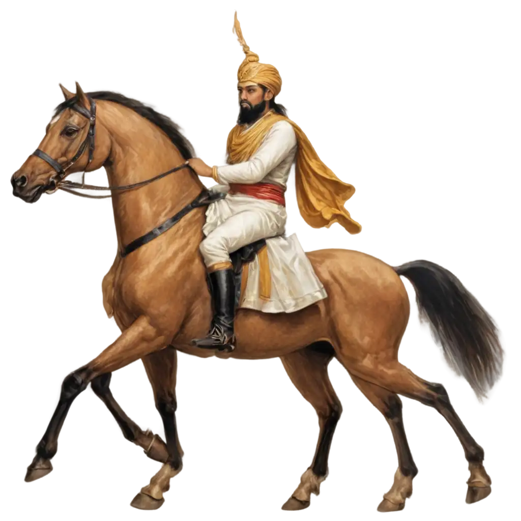 Shivaji-Maharaj-on-Horse-Fighting-HighQuality-PNG-Image-for-Historical-and-Cultural-Themes