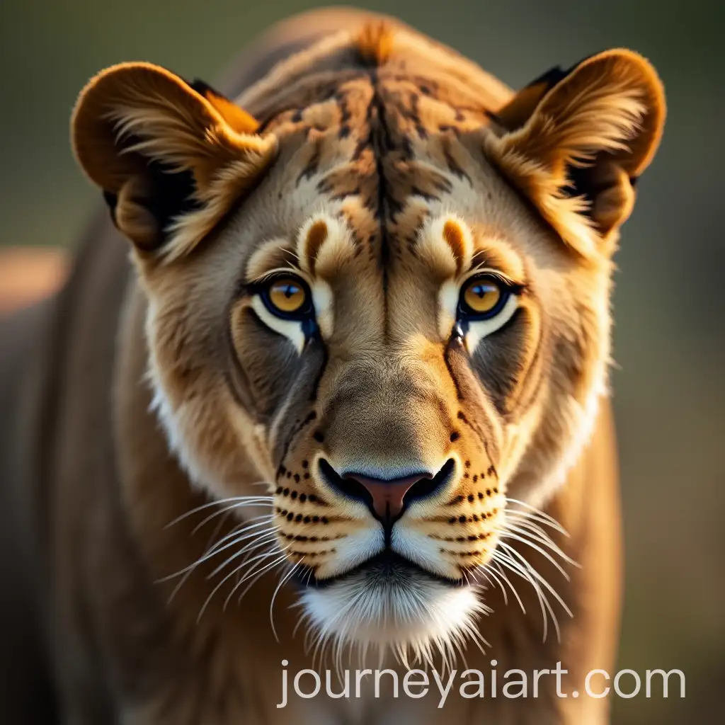 CloseUp-of-a-Majestic-Lion-with-Intense-Eyes-in-Natural-Lighting