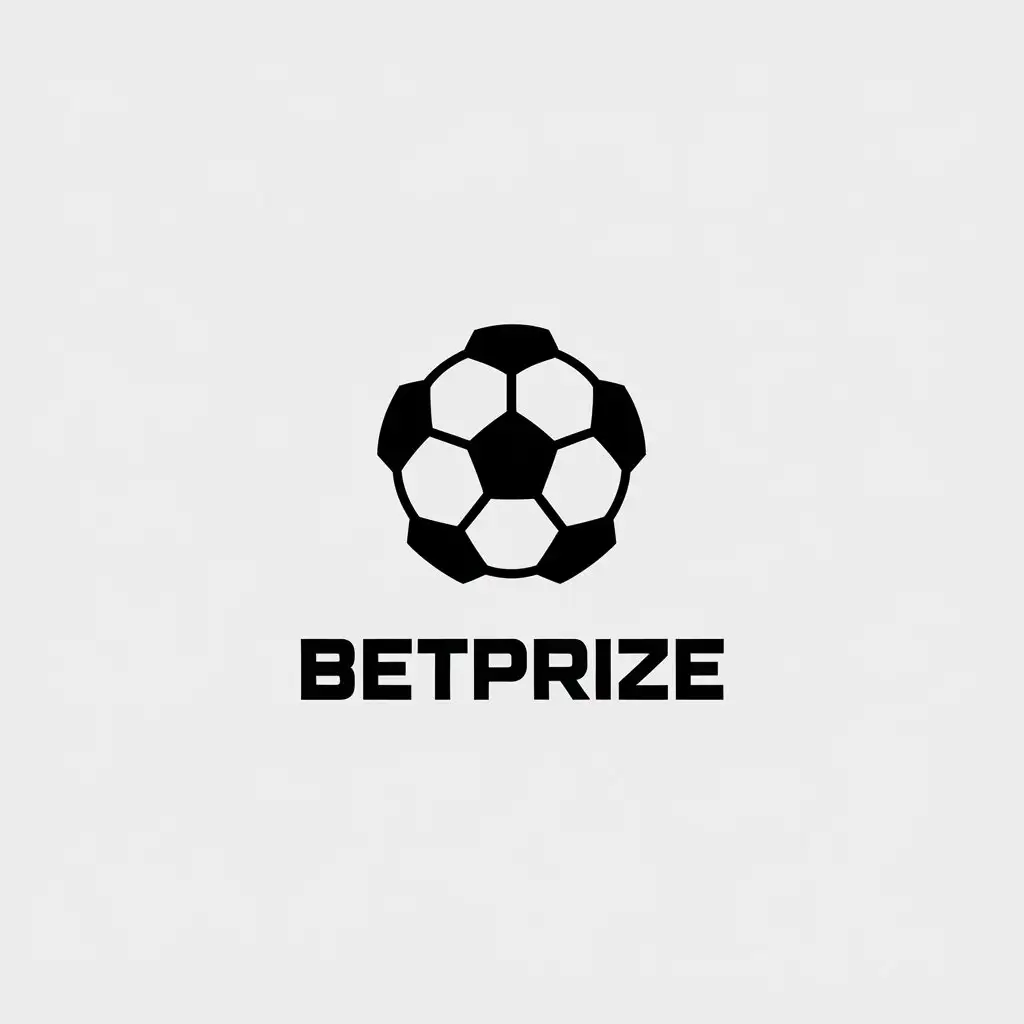 LOGO Design for Betprize Minimalistic Soccer Ball with Clear Background for Technology Industry