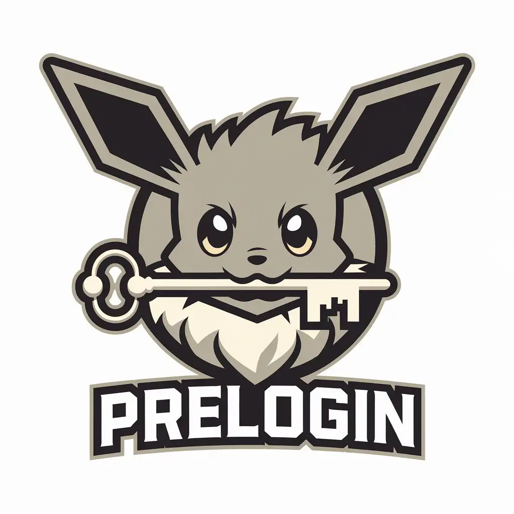 LOGO Design for Prelogin Vector Logo Featuring Pokmon Eevee for Finance Industry