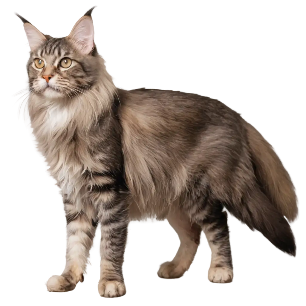 HighQuality-PNG-Image-of-a-Maine-Coon-Cat-Standing-for-Various-Applications