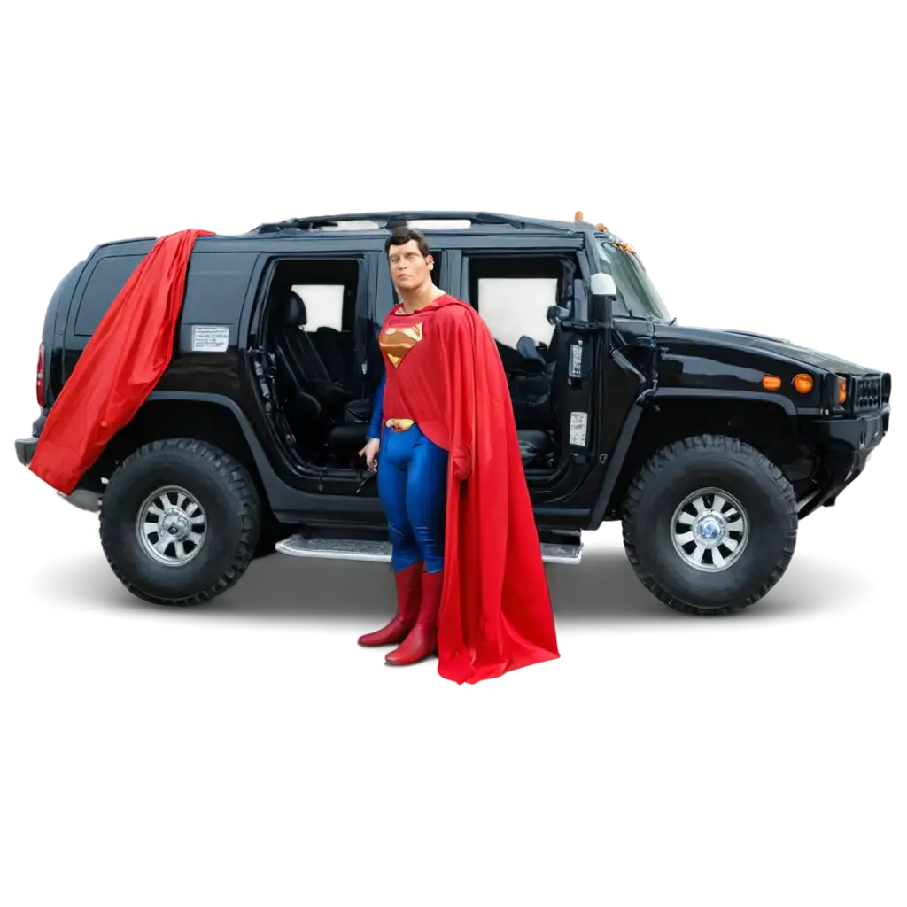 HighQuality-PNG-Image-Superman-on-a-Hummer-H2