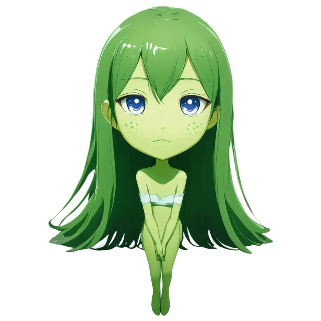 Anime-Slime-Girl-with-Green-Skin-PNG-Image-Magical-and-Cute-Character-Design