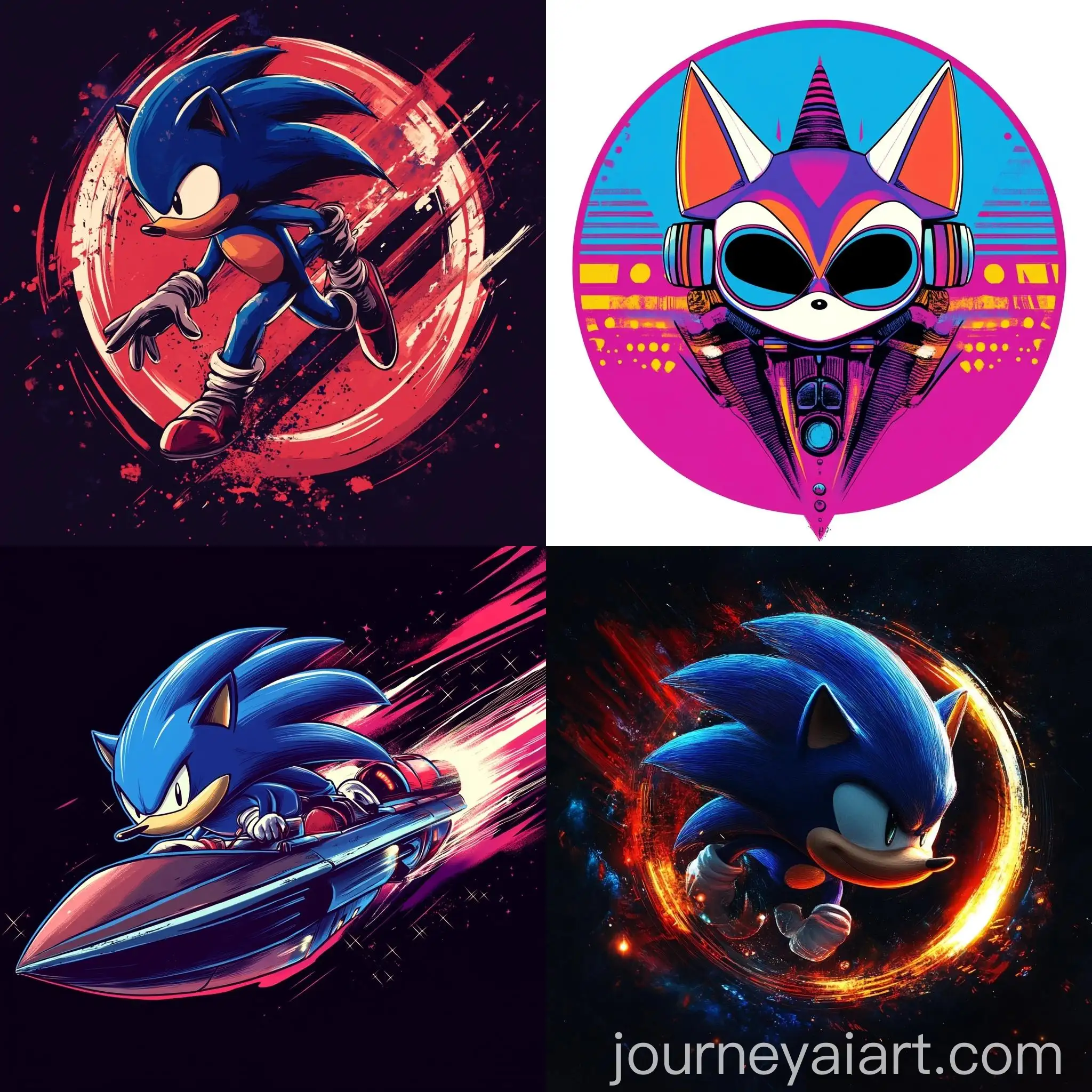 Futuristic-Sonic-Pilot-Logo-Art