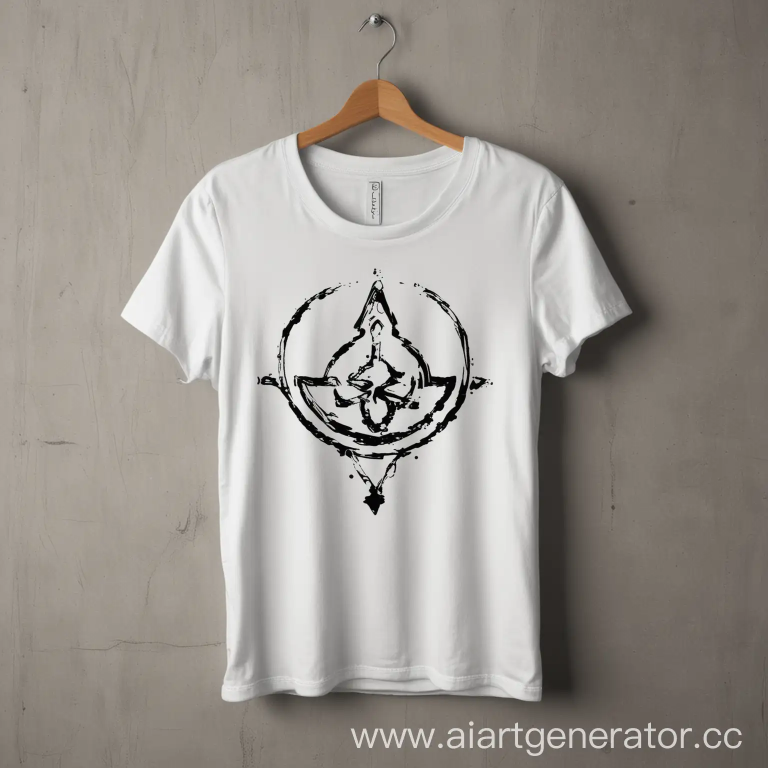 draw me reyna symbol t-shirt on hanger