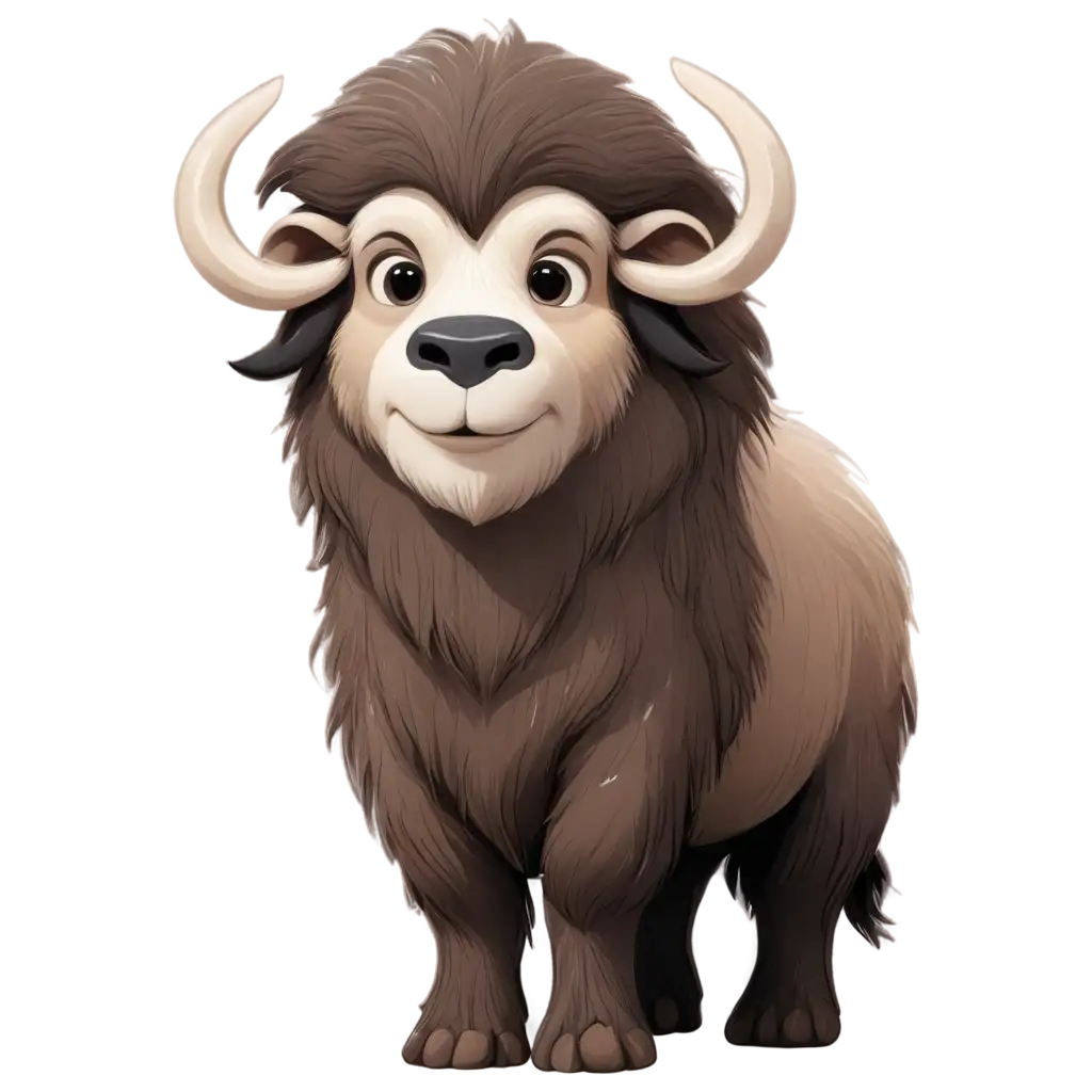 Cute-Cartoon-Ice-Musk-Ox-PNG-Playful-and-Charming-Arctic-Wildlife-Art