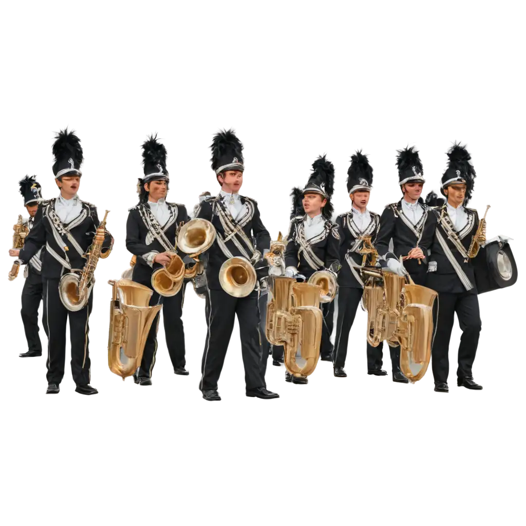 Dynamic-Marching-Band-PNG-Image-Captivating-Musical-Energy-in-HighResolution