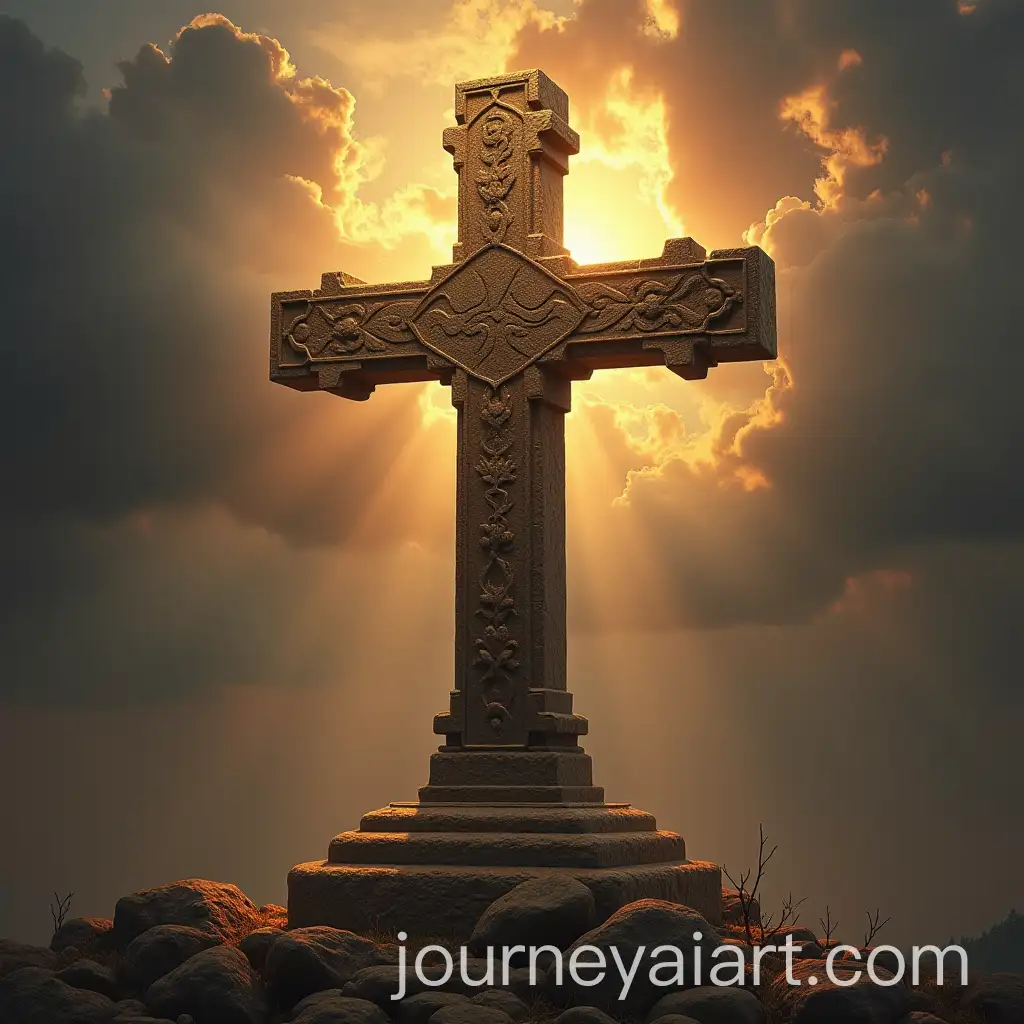 Minimalist-Cross-Symbol-with-Clean-Background