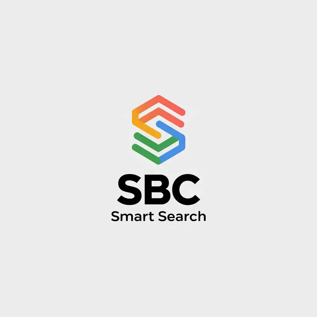 LOGO Design for SBC Smart Search Minimalistic with Three S Symbols Inspired by Google