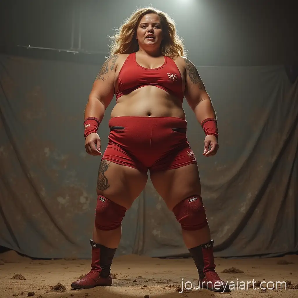 Powerful-Female-Wrestler-in-Action