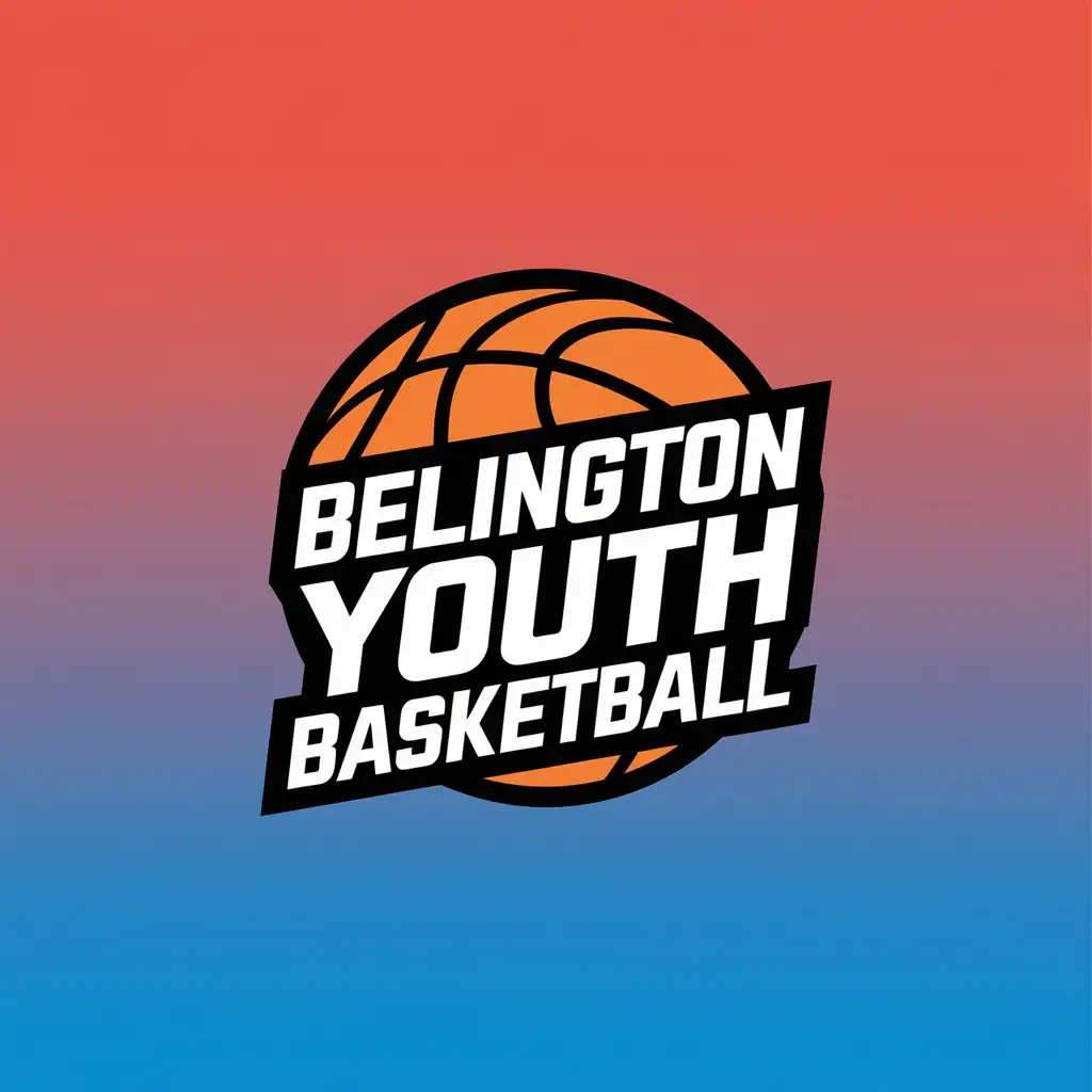 Belington Youth basketball 1 color logo