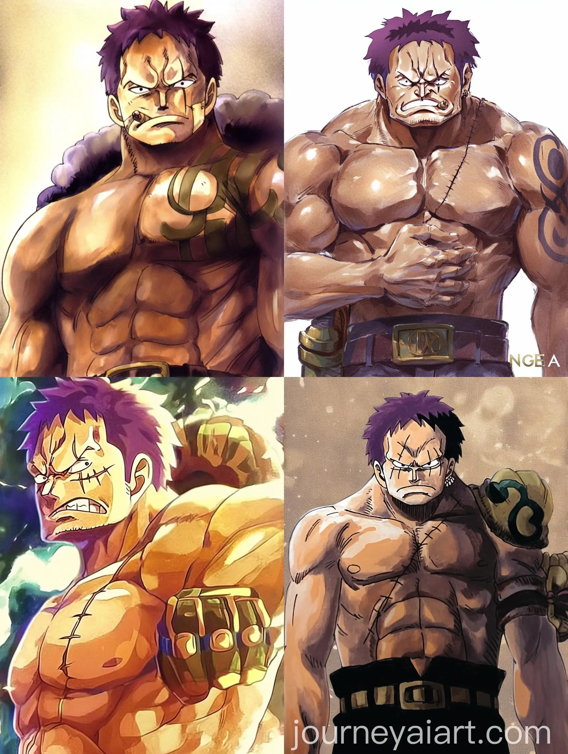 Watercolor-Manga-Pirate-Character-from-One-Piece-Series