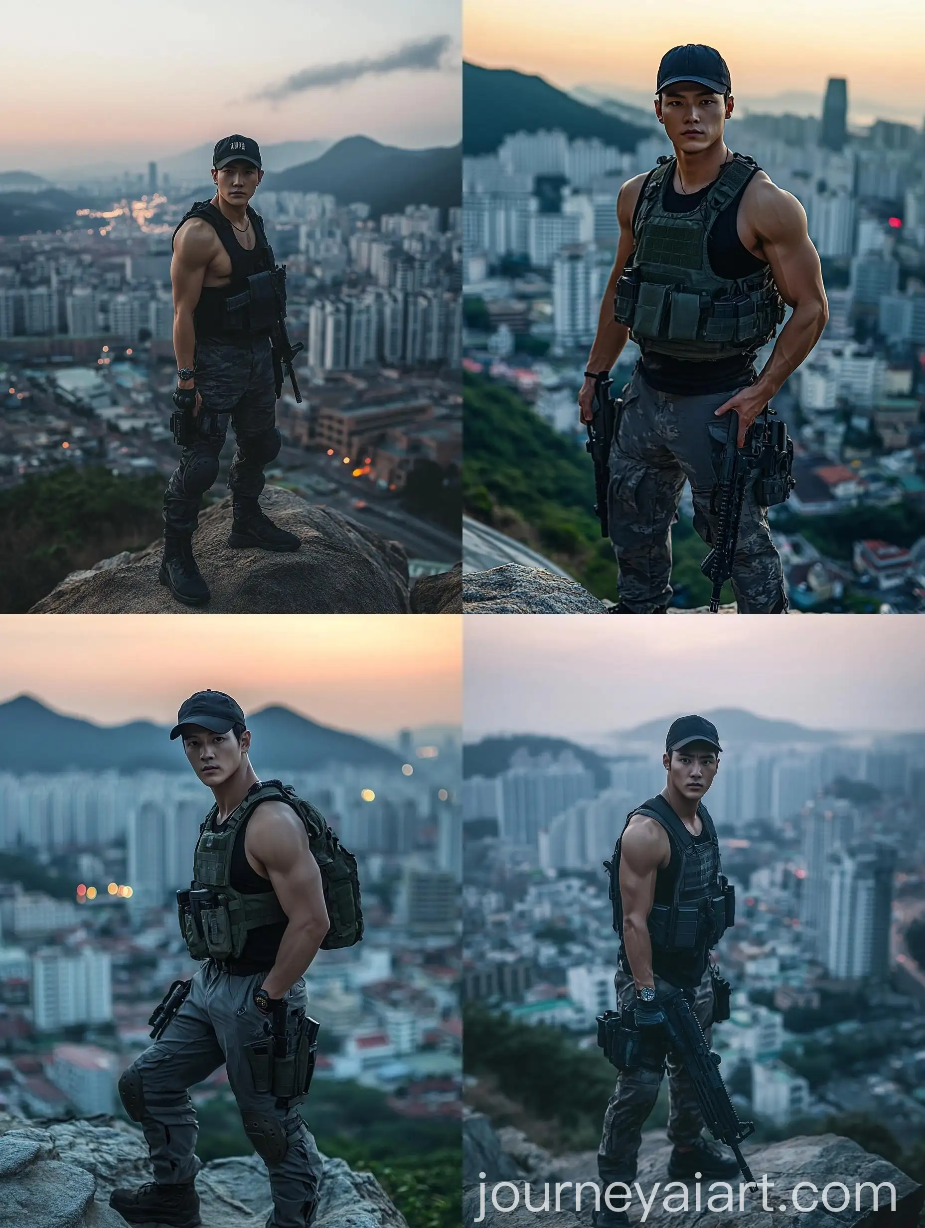 Urban-Sniper-at-Dusk-Tactical-Contemplation-Over-Cityscape