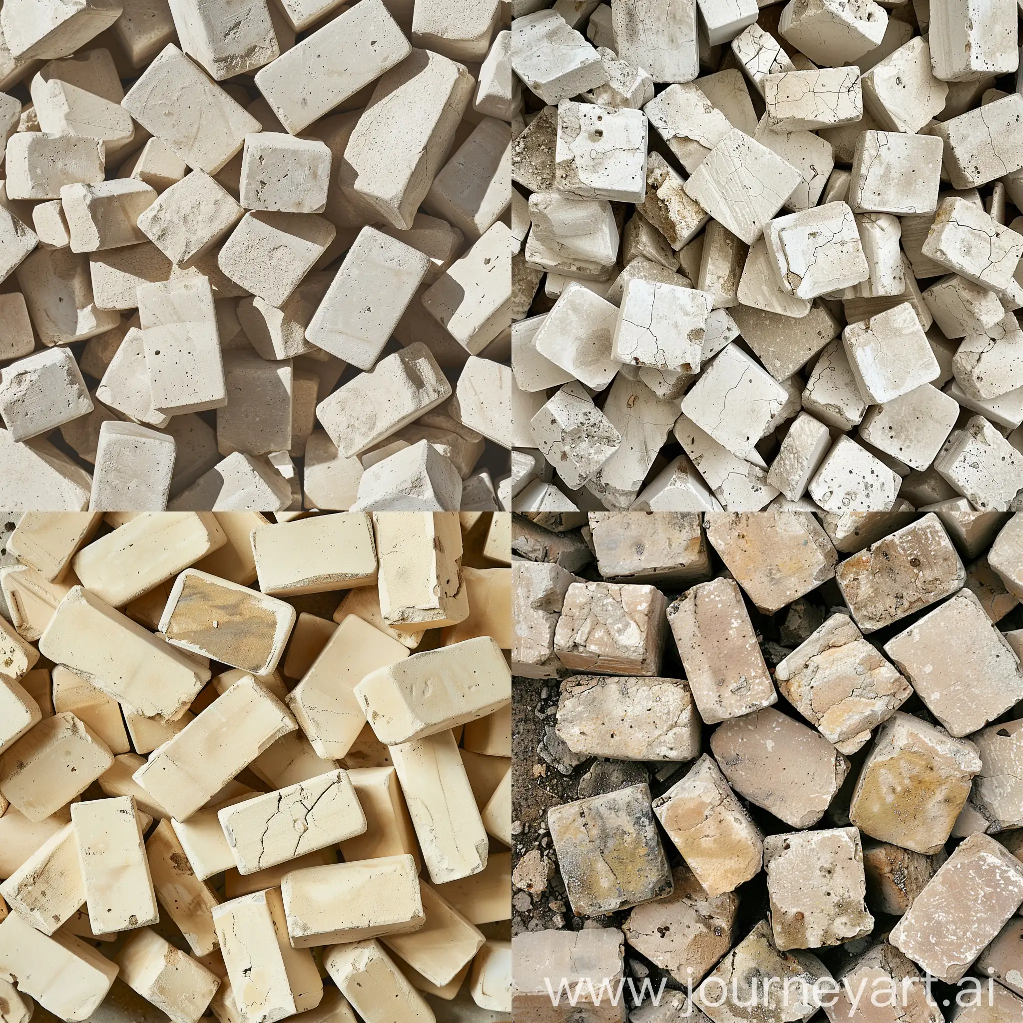 Random-Pile-of-Classic-CreamColored-Bricks