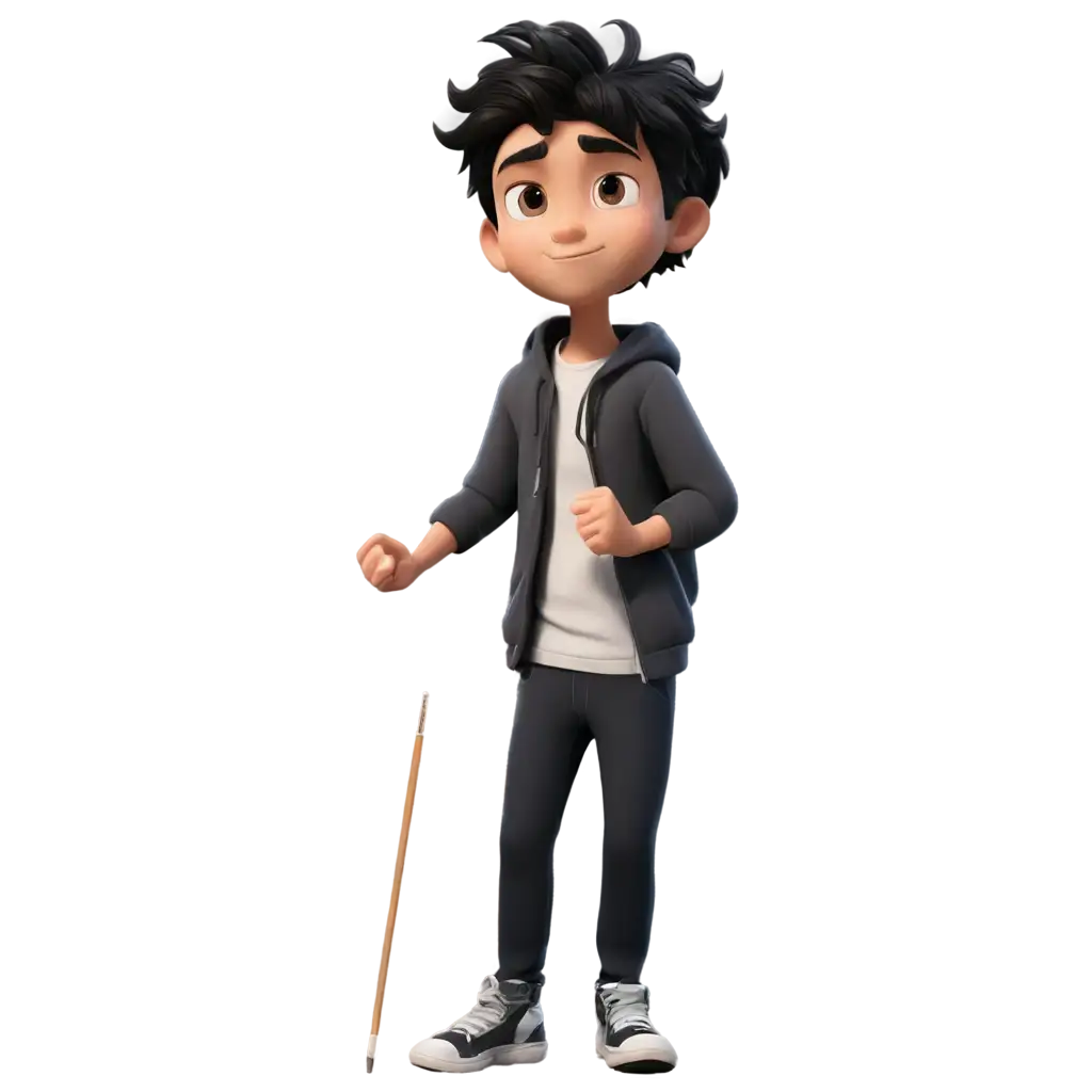 Animated-Boy-Drawing-with-Black-Hair-in-PNG-Format