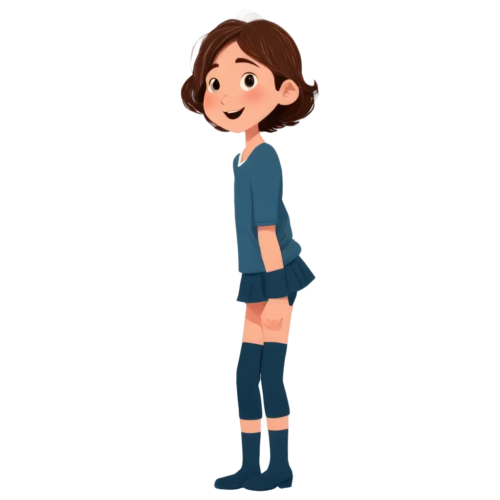 PNG-Image-Little-Girl-Transformation-in-Cartoon-Style