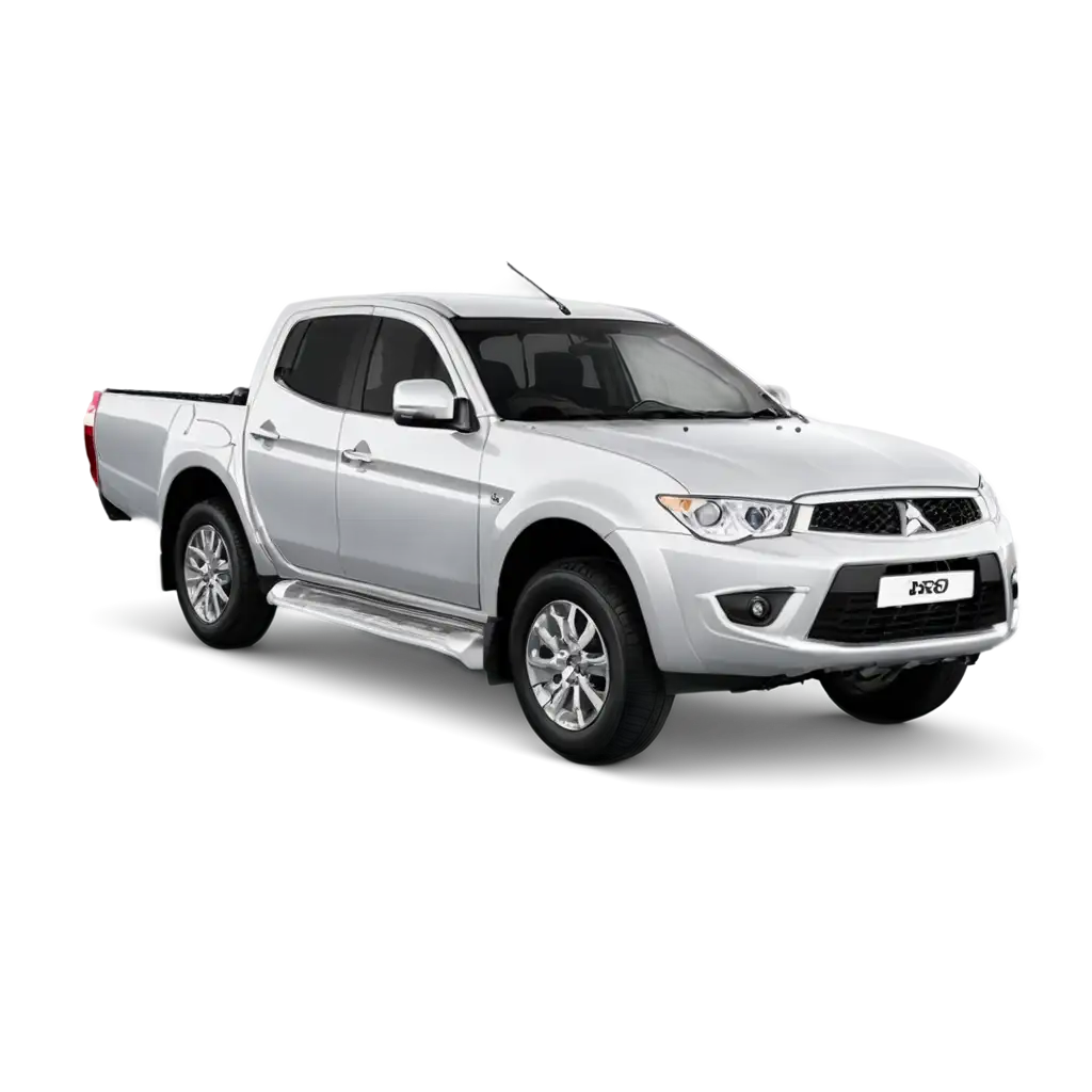 L200-Mitsubishi-Pickup-White-PNG-Image-Enhanced-Clarity-and-Versatility