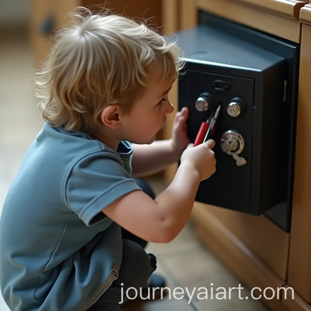 Child-Trying-toAI-Image-Prompt-Expansion-Open-a-Small-Safe-with-Tools