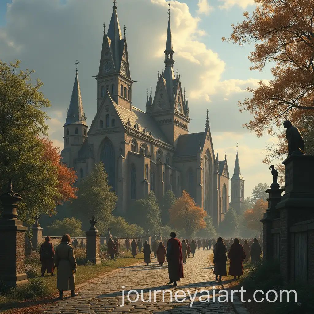 Fantasy-European-Church-in-a-Dreamlike-Setting