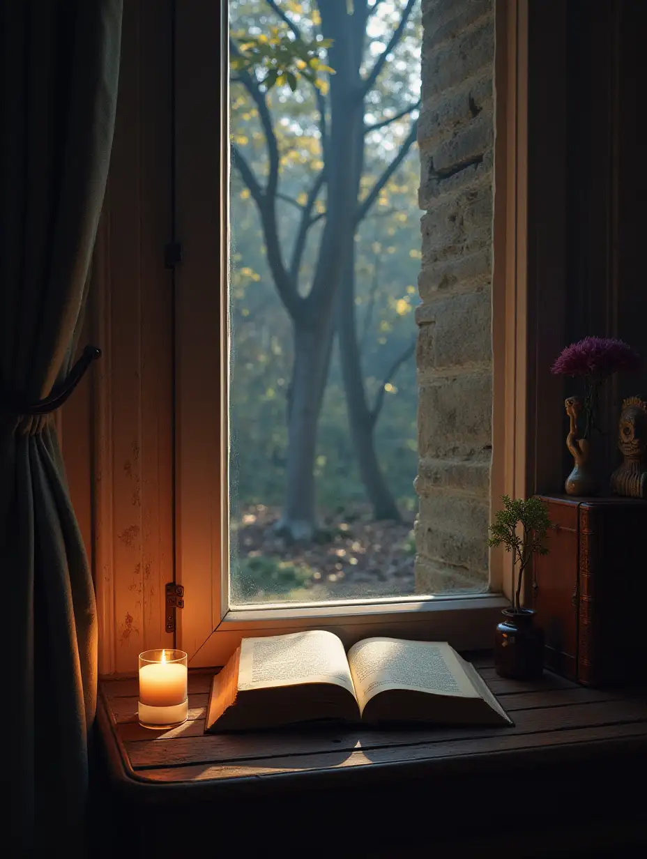 Lofi song image with book and window