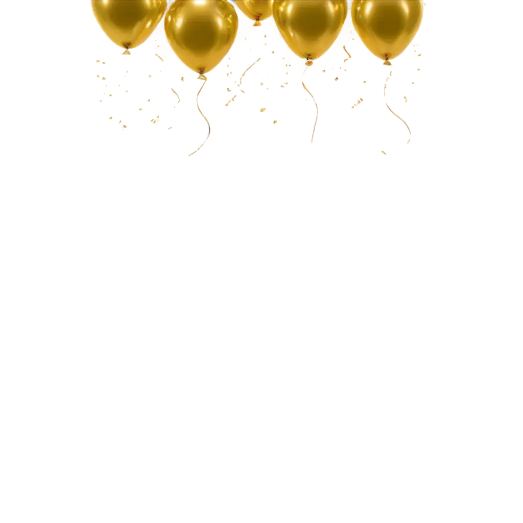 Celebrate-in-Style-with-Gold-Balloons-HighQuality-PNG-for-Your-Birthday-Party-Decorations