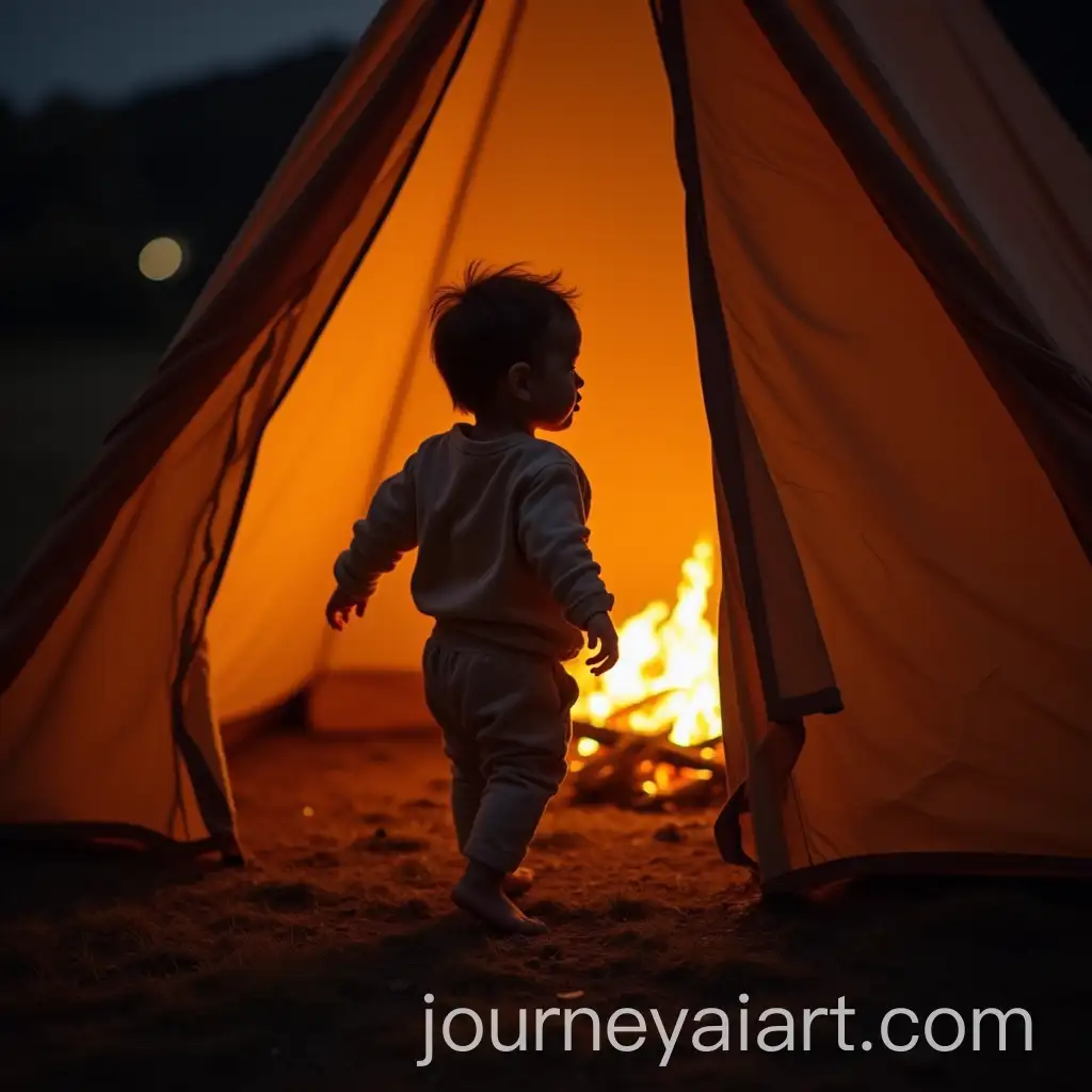 Child-in-Tent-Surrounded-by-Flames