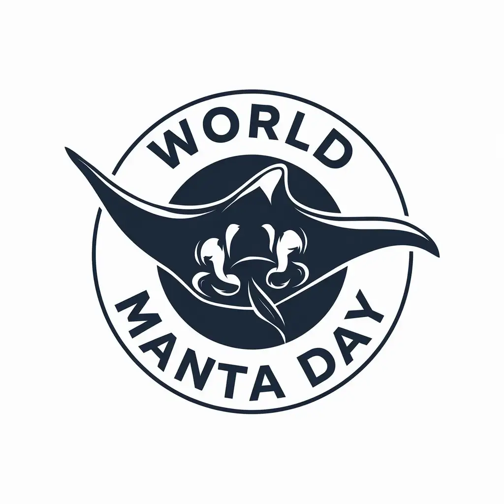 LOGO-Design-for-World-Manta-Day-Vector-Design-with-Manta-Symbol-for-Animals-Pets-Industry