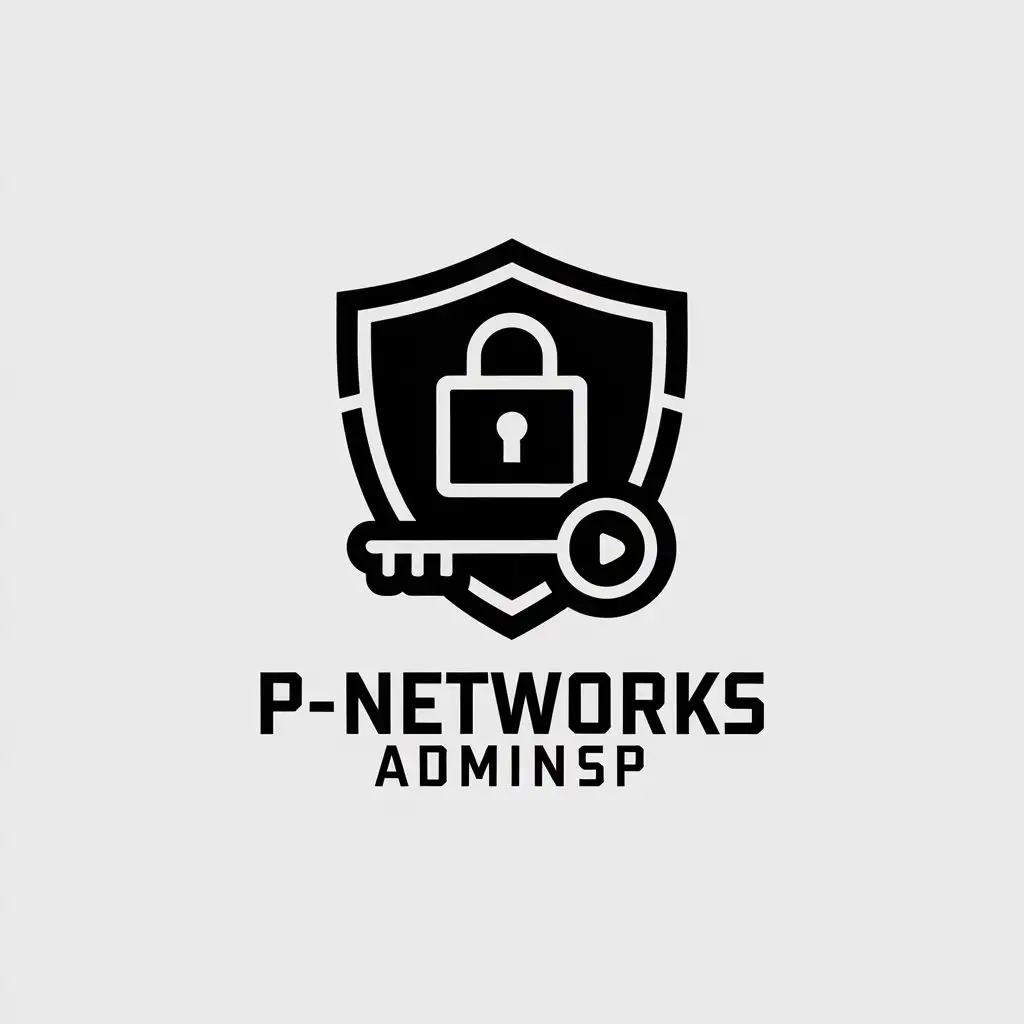 LOGO Design for PNetworks AdminSP Minimalistic ITSecurity Theme for Technology Industry