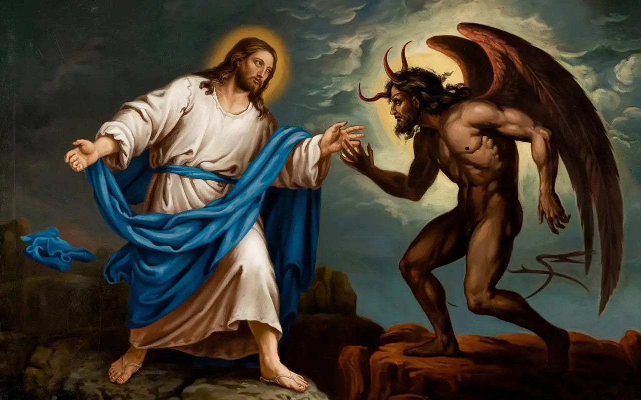 LORD JESUS CHRIST was tempted by satan the fallen angel in the wilderness, the devil still can not swayed LORD JESUS CHRIST although it used every means, LORD JESUS CHRIST overcame all the temptations by obeying his Heavenly Father,