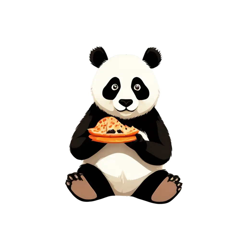 Cute-Panda-Eating-HighQuality-PNG-Image-for-Versatile-Use