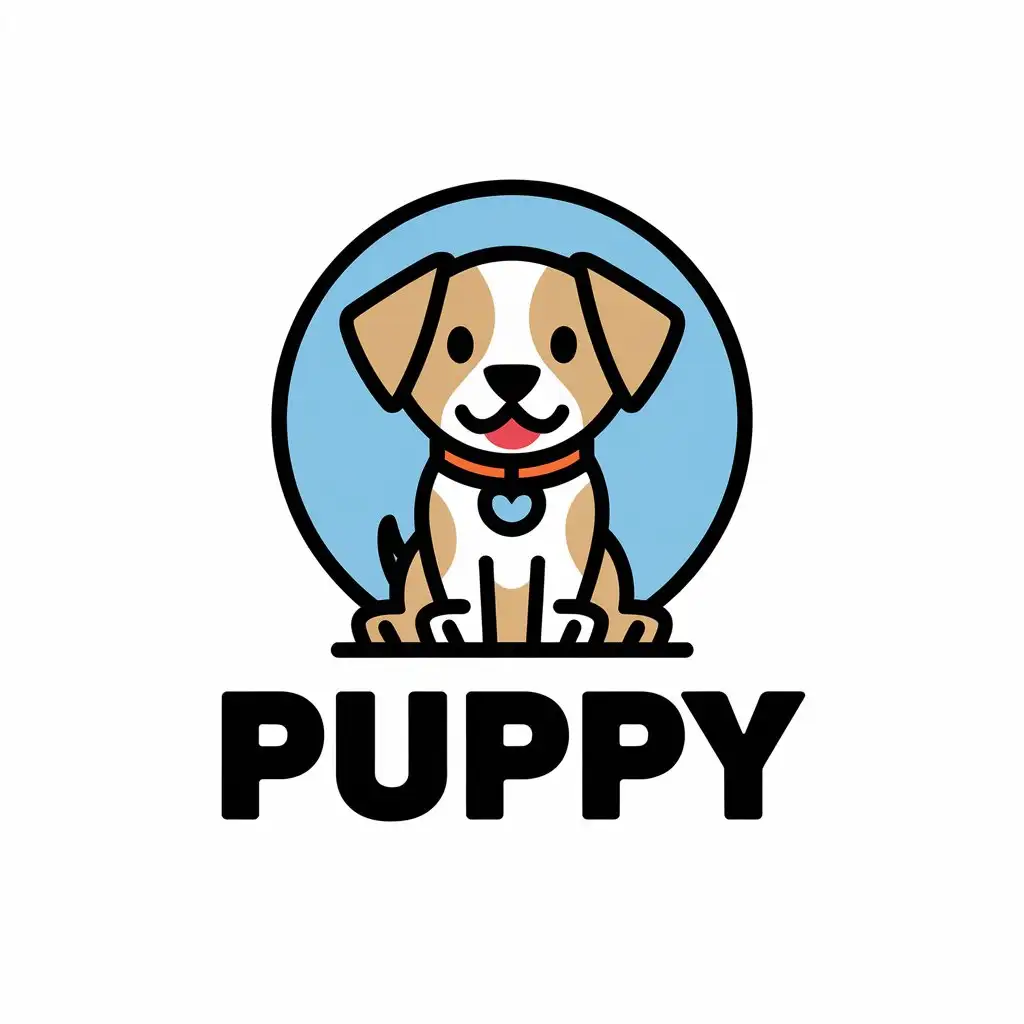 LOGO Design for Puppy Vector Design with Puppy Symbol for Animals Pets Industry