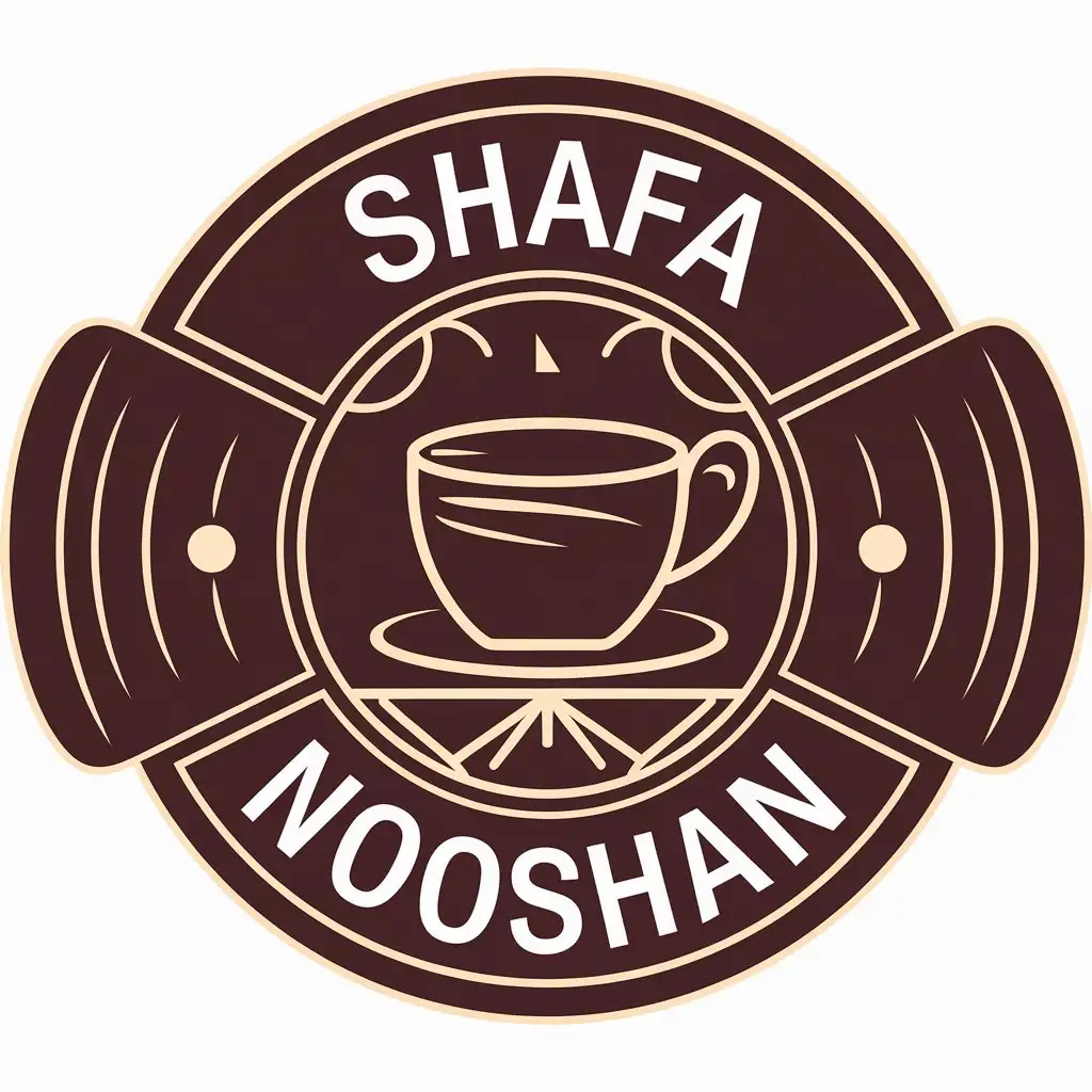 LOGO Design for Shafa Nooshan Tea Cup Symbol for Home Family Industry