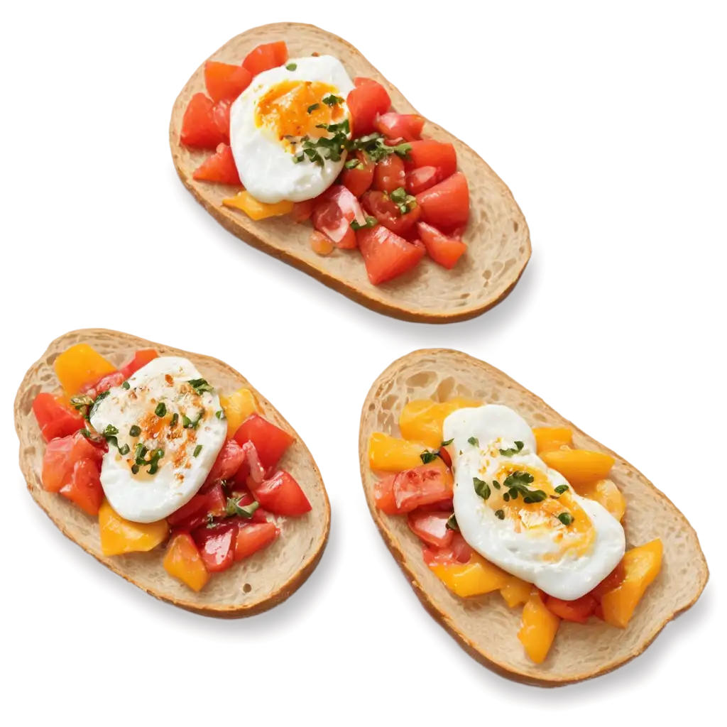 HighQuality-PNG-Image-of-Toasted-Bread-Bruschetta-with-Poached-Egg