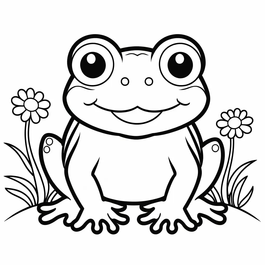 Happy-Cute-Toad-Smiling-Coloring-Page-for-Toddlers