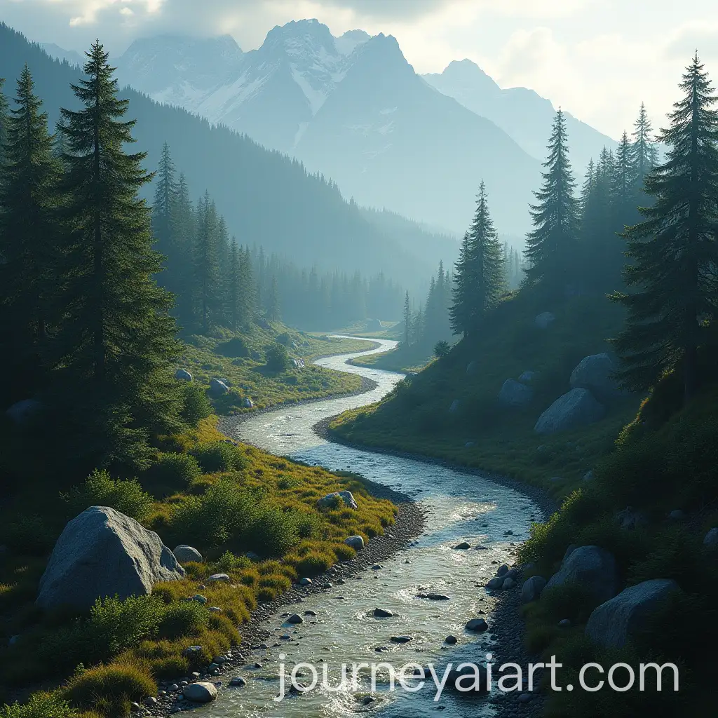 Mountain-Road-Leading-Through-Puzzle-Pieces-and-Trees