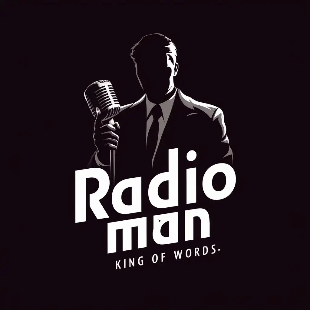 Radio-Man-Logo-Shadowy-Figure-with-Microphone-Dark-Theme