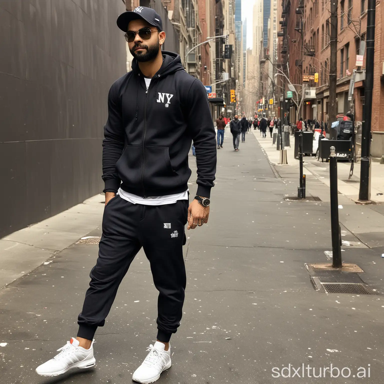 Virat Kohli wears new york street wear