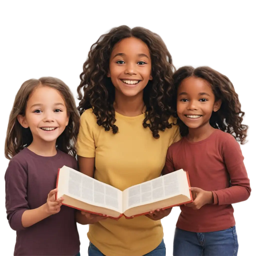 Vibrant-PNG-Art-of-Happy-Children-in-Church-Celebrating-Diversity-with-the-Bible