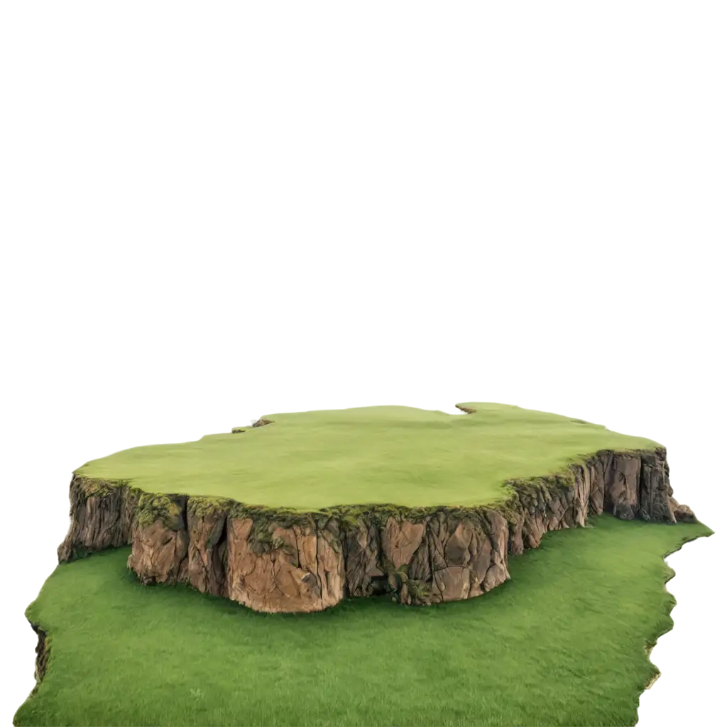 Island-of-Green-Grass-and-Brown-Land-with-Rocks-PNG-HighQuality-Versatile-Landscape-Image