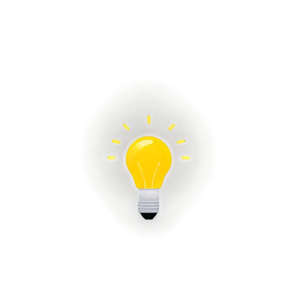 Yellow-Light-Bulb-Emoji-PNG-Perfect-for-Brightening-Your-Creative-Projects