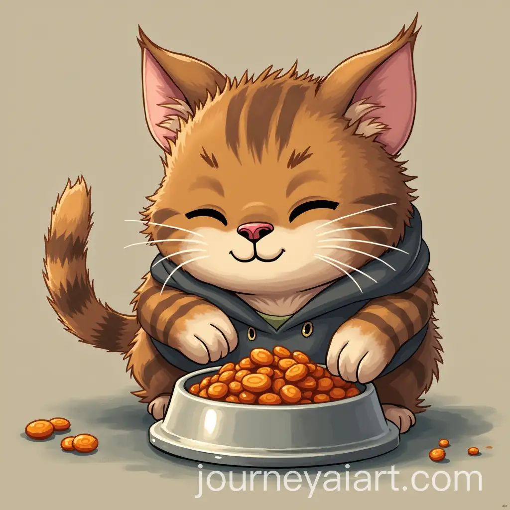 Closeup-of-CatAI-Image-Prompt-Expansion-Food-Bowl-with-Delicious-Meal-for-Cats