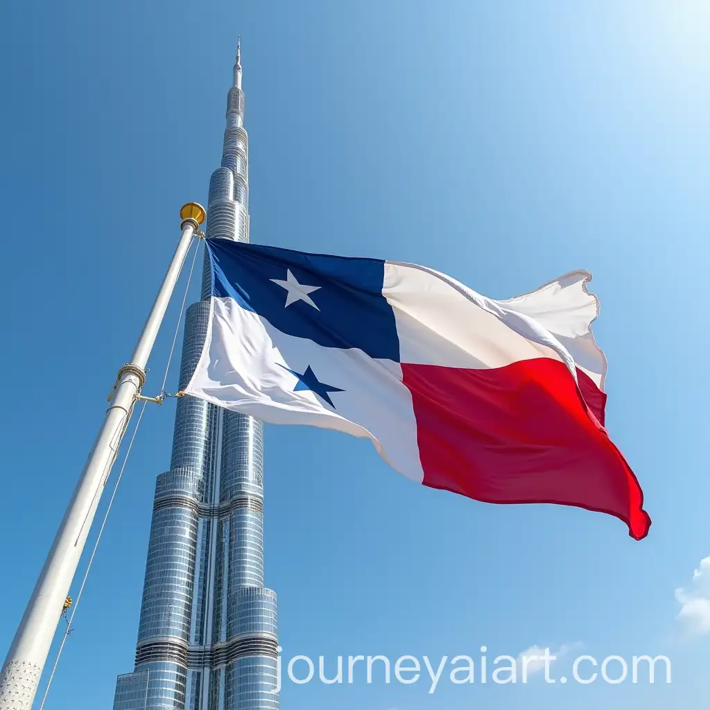Panama-Flag-Displayed-at-Dubais-Burj-Khalifa