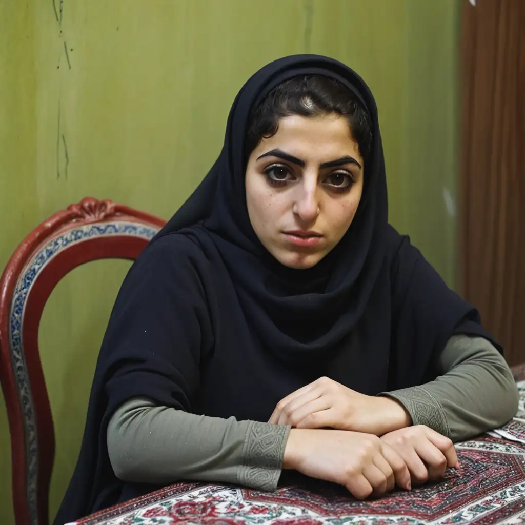 30YearOld-Iranian-Woman-Sitting-at-a-Table-in-a-Cozy-Caf