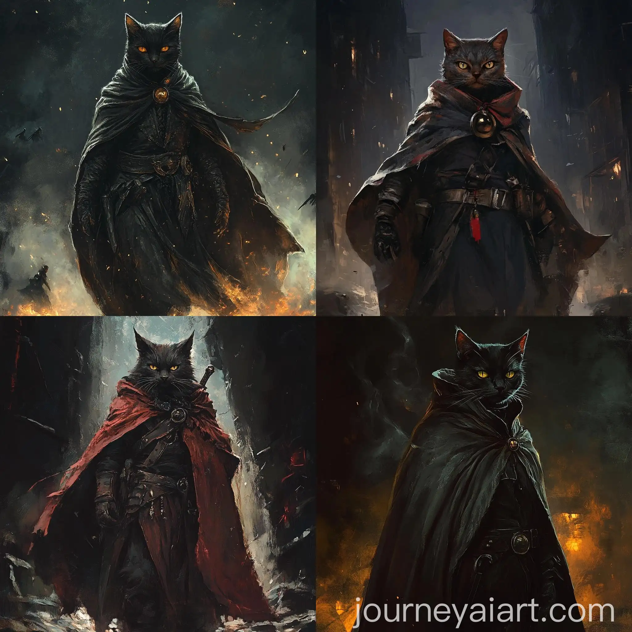 Dark-Fantasy-Villain-Cat-Baal-in-Cloak-on-Battlefield