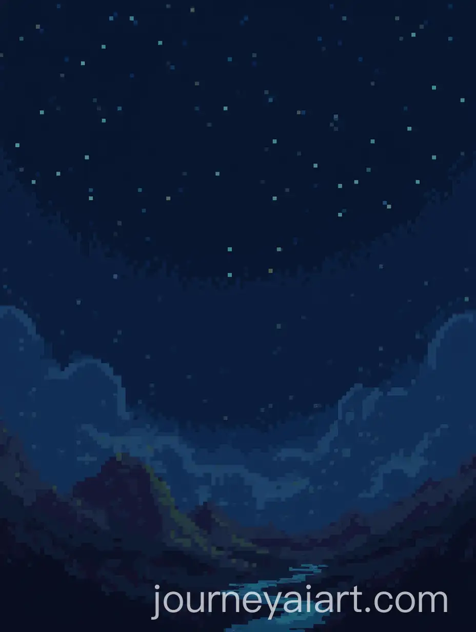 Pixel-Art-GameThemed-Scene-with-Dark-and-Blue-Tones